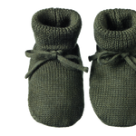 MERINO KNIT DRAWSTRING BOOTIES | Thyme-Web-hover