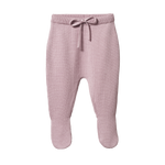 MERINO KNIT FOOTED ROMPERS | Lilac-Web-front