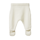 MERINO KNIT FOOTED ROMPERS | Natural-Web-hover