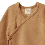 MERINO KNIT KIMONO JACKET | Caramel-Web-hover