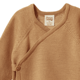 MERINO KNIT KIMONO JACKET | Caramel-Web-hover