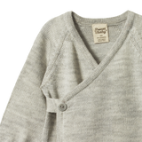 MERINO KNIT KIMONO JACKET | Light Grey Marl-Web-hover