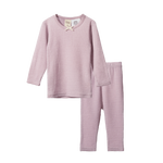 MER ESS 2PC PYJAMAS POINTELLE | Lilac-Web-front