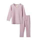 MER ESS 2PC PYJAMAS POINTELLE | Lilac-Web-front
