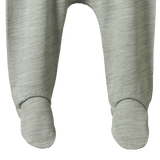 MER ESS FOOTED ROMPERS | Grey Marl-Extra Img - 2