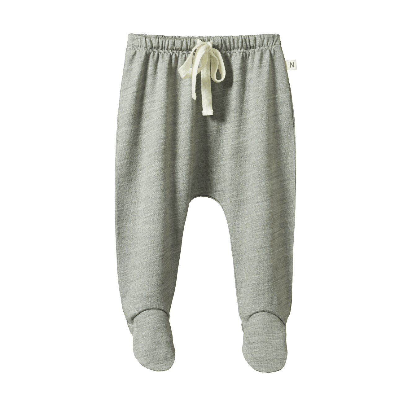 MER ESS FOOTED ROMPERS | Grey Marl-Web-front