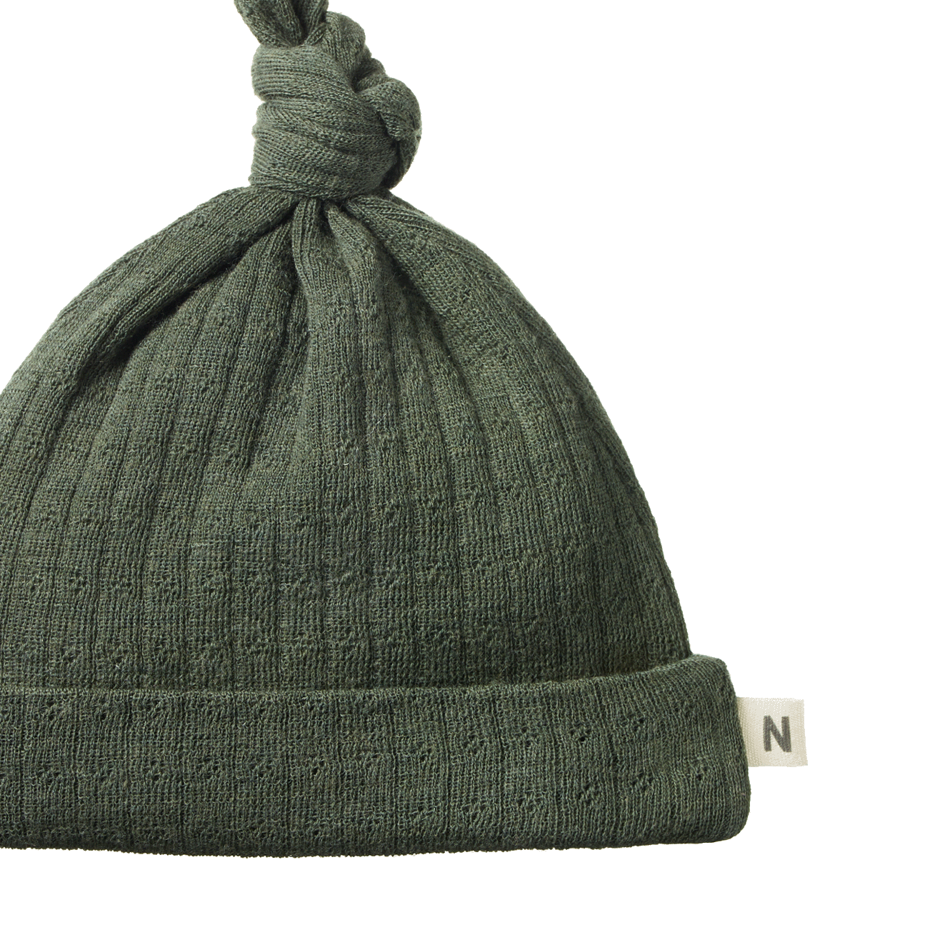 MER ESS KNOTTED BEANIE POINTELLE | Thyme-Web-hover