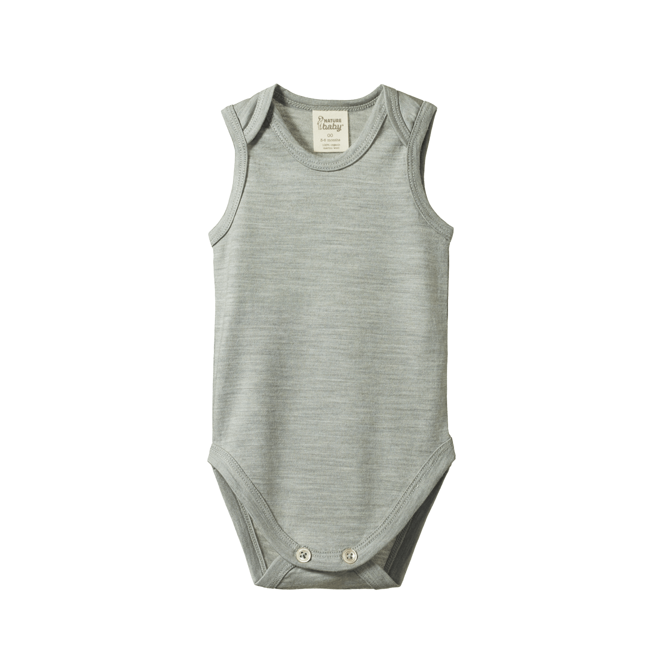 MER ESS SINGLET BODYSUIT | Grey Marl-Web-front