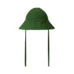 MUSLIN SUNHAT | Fir Green-Web-front