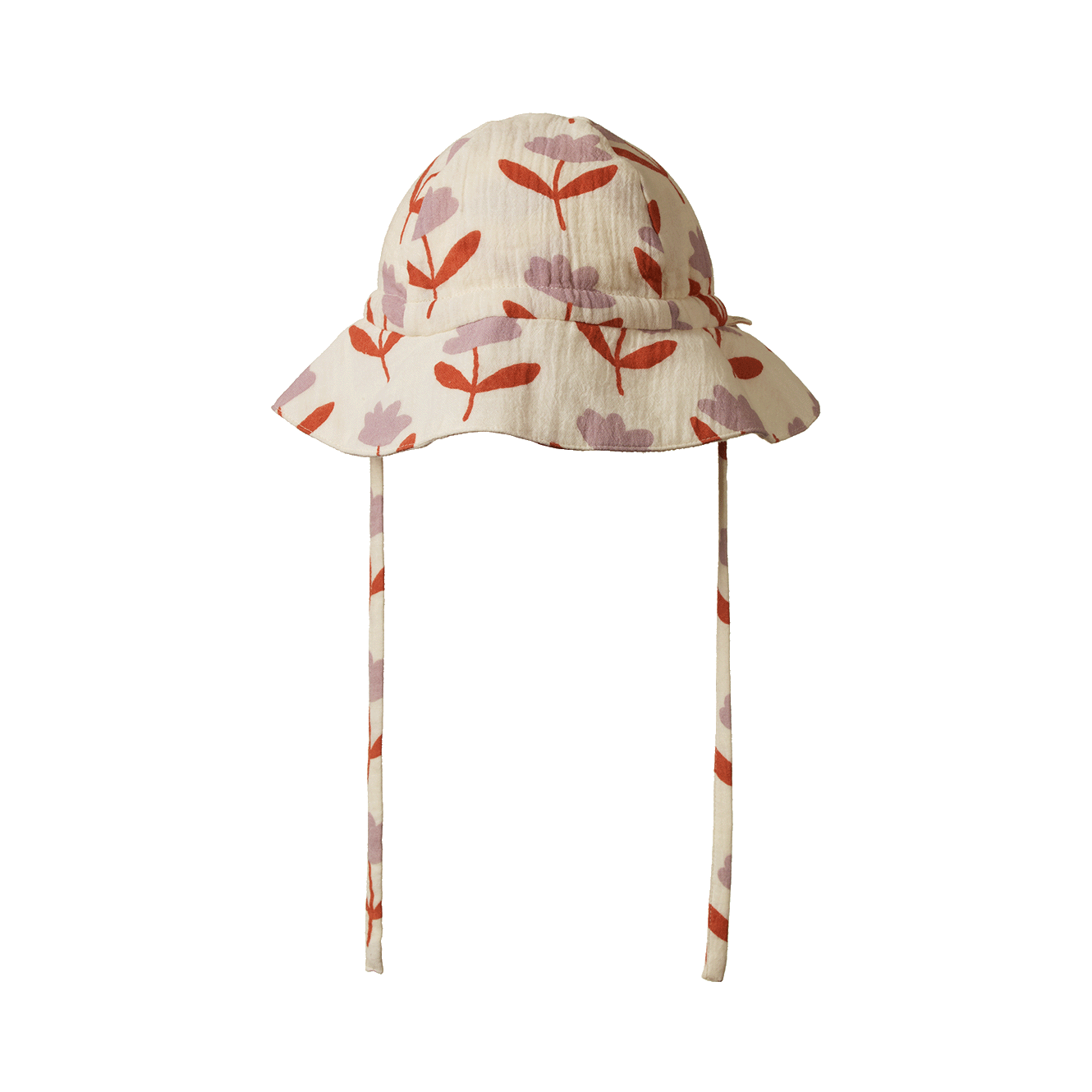 MUSLIN SUNHAT | Fleurette Print-Web-front