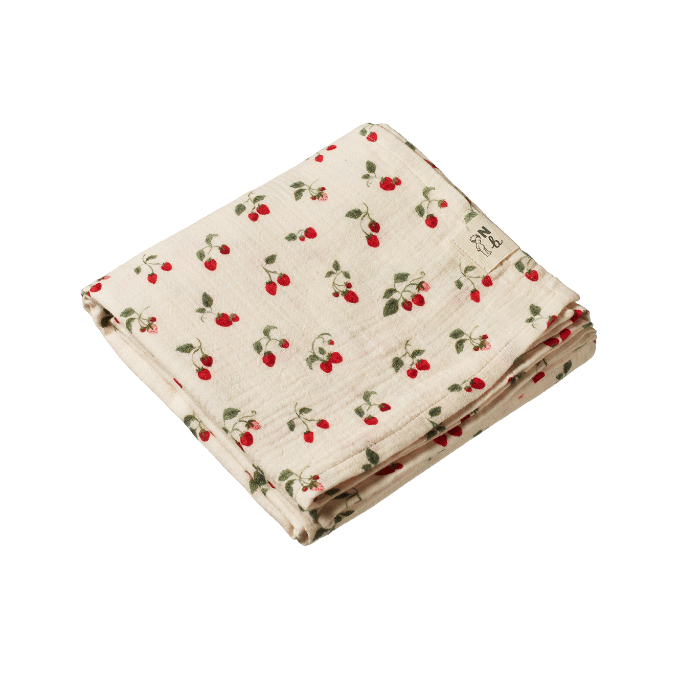 MUSLIN WRAP | Strawberry Blush Print-Extra Img - 1