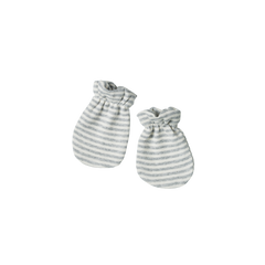NEWBORN MITTENS | Grey Marl Stripe-Web-front