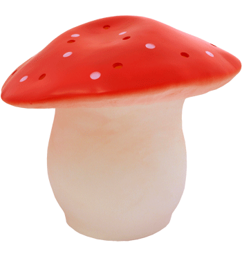 NIGHTLIGHT MUSHROOM LARGE RED | Red-Web-front