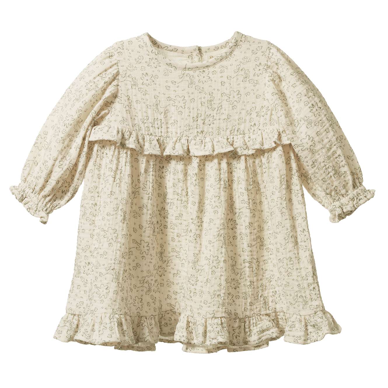 NORA DRESS MUSLIN | Bloomsbury Print-Web-front