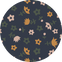 Navy_Pollyanna_Print_AW25_Swatch - Nature Baby