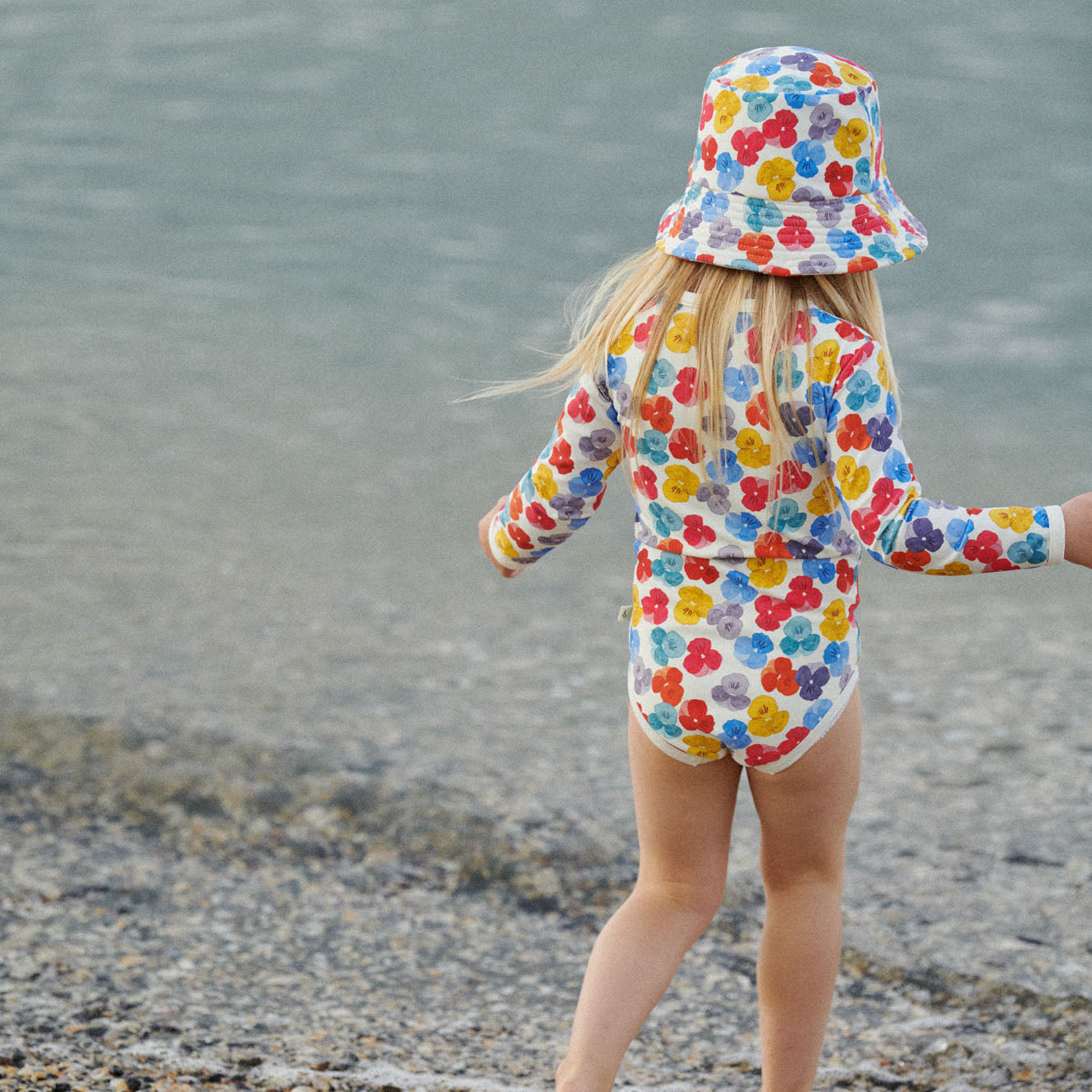 ONE PIECE BATHING SWIMSUIT | Painted Delphine Print-Extra Img - 1