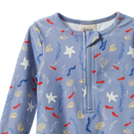 ONE PIECE BATHING TRUNKS | Blue Snorkel Print-Extra Img - 4