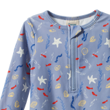 ONE PIECE BATHING TRUNKS | Blue Snorkel Print-Extra Img - 4