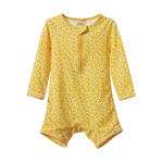 ONE PIECE BATHING TRUNKS | Kitchen Garden Freesia Print-Web-front