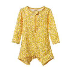 ONE PIECE BATHING TRUNKS | Kitchen Garden Freesia Print-Web-front