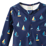 ONE PIECE BATHING TRUNKS | Regatta Navy Print-Extra Img - 1