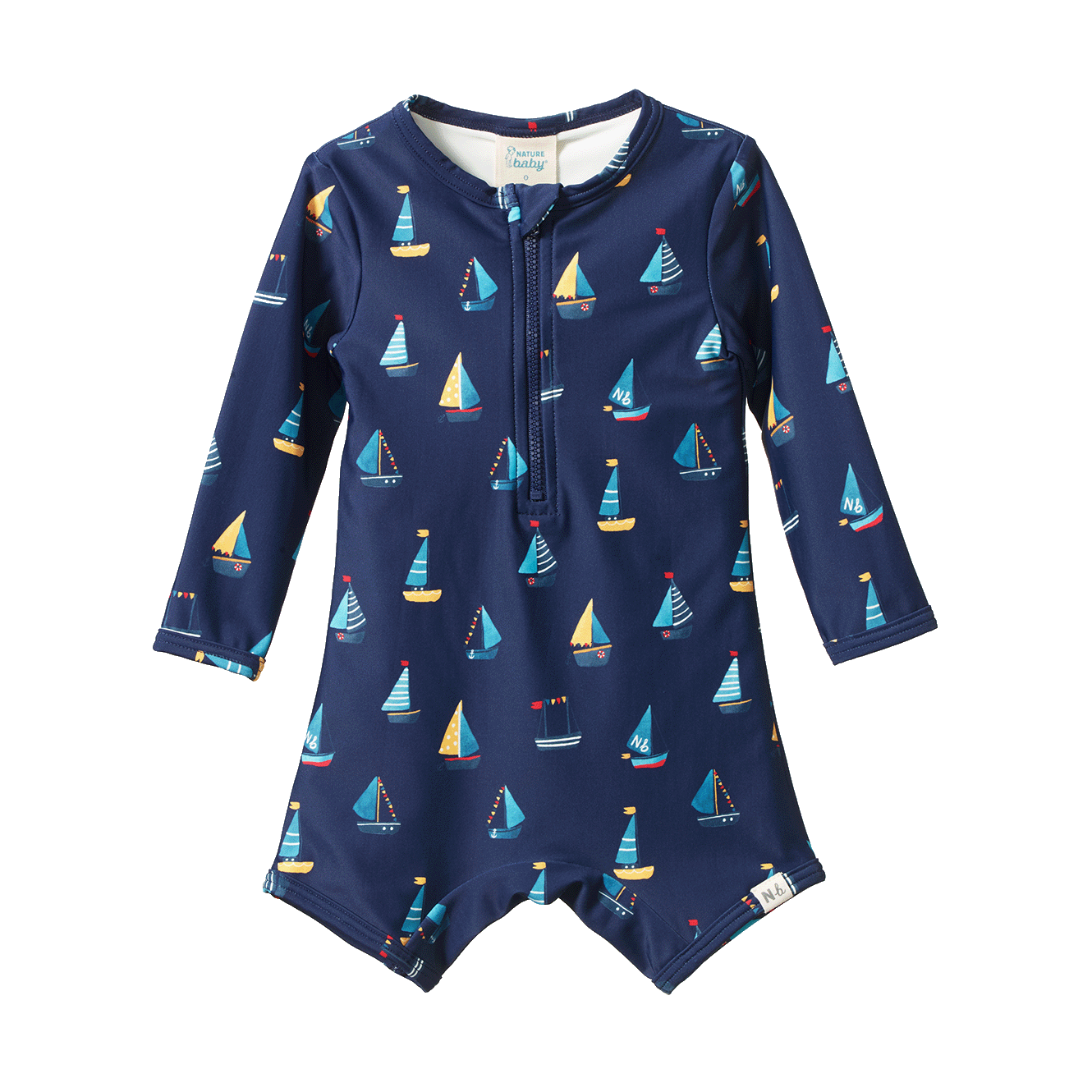 ONE PIECE BATHING TRUNKS | Regatta Navy Print-Web-front