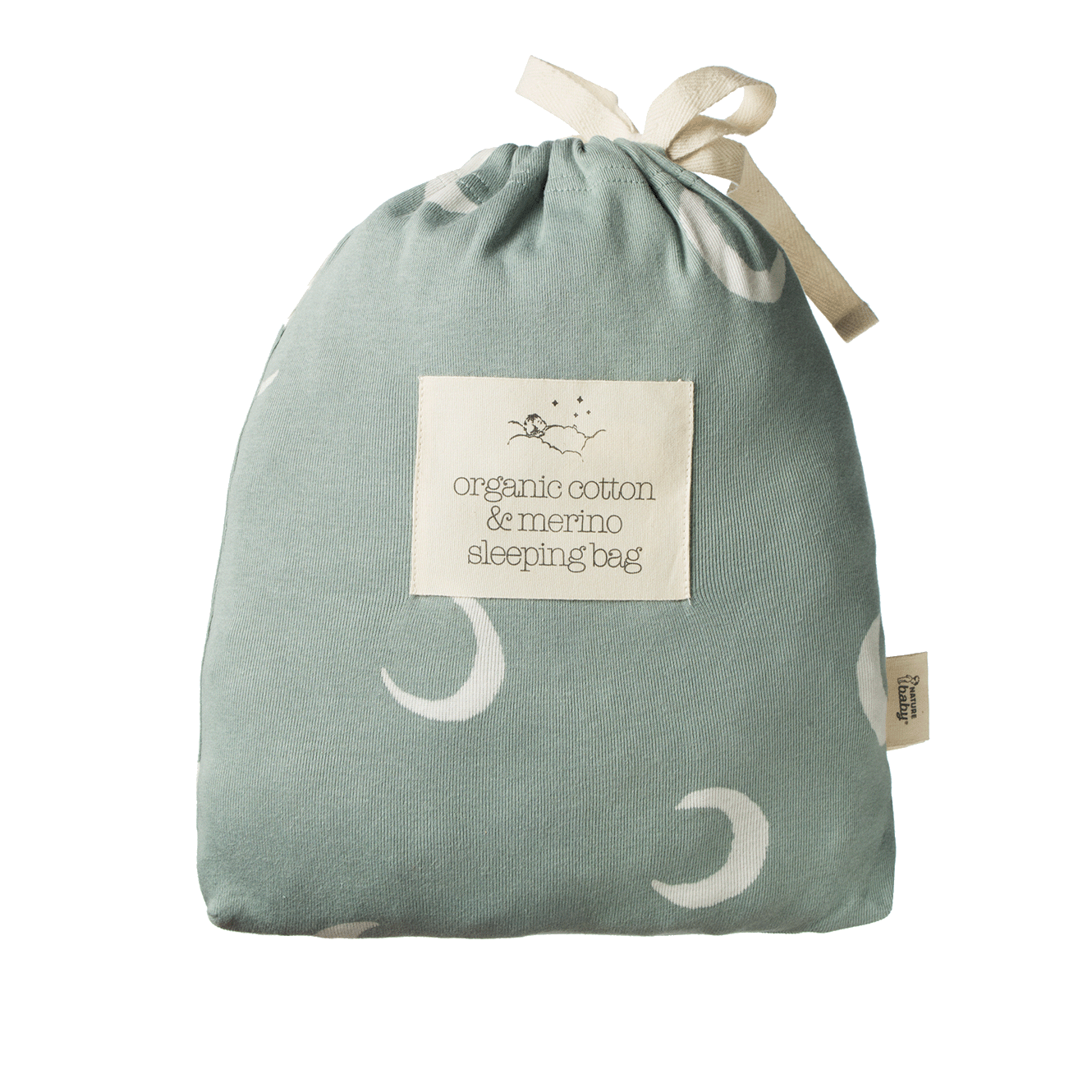 ORGANIC COTTON & MERINO SLEEPING BAG | Crescent Print-Web-hover