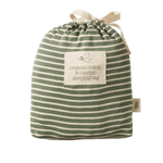 ORGANIC COTTON & MERINO SLEEPING BAG | Nettle Twin Stripe-Extra Img - 1