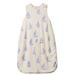 ORGANIC COTTON & MERINO SLEEPING BAG | Regatta Blue Print-Web-front