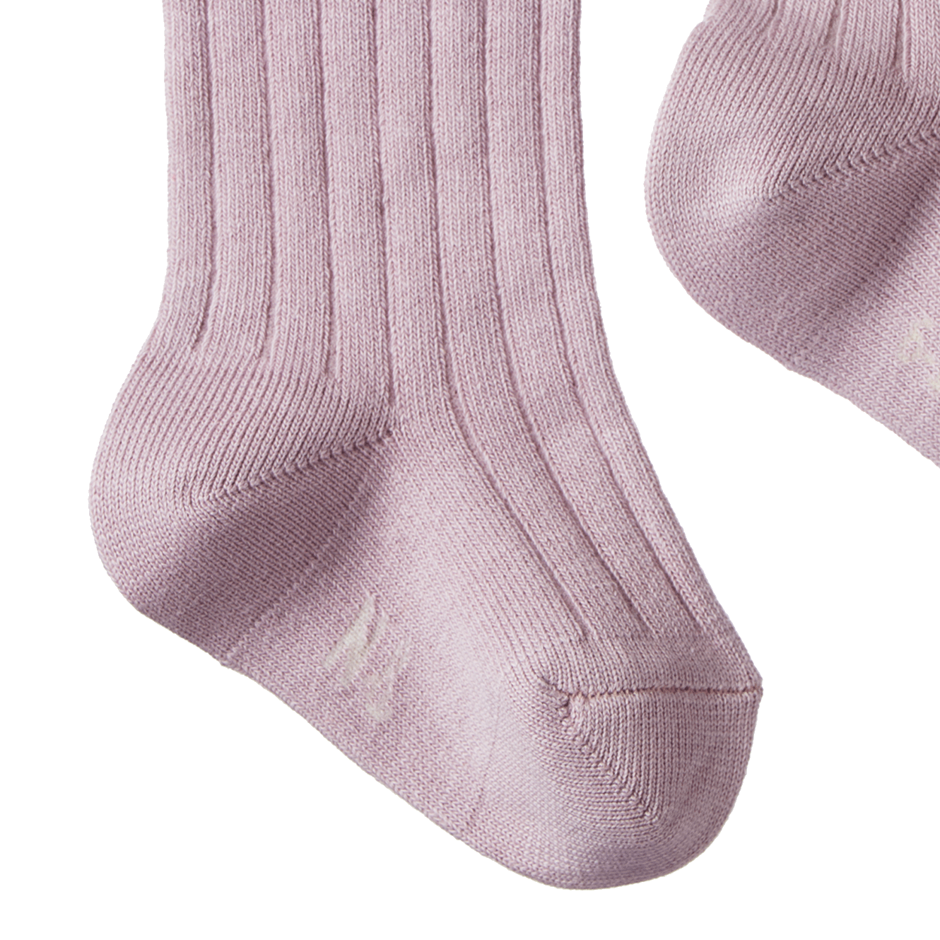 ORGANIC COTTON RIB SOCKS | Lilac-Extra Img - 2