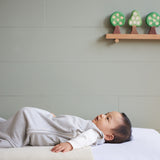 ORGANIC COTTON SLEEPING BAG | Grey Marl Stripe-Extra Img - 1