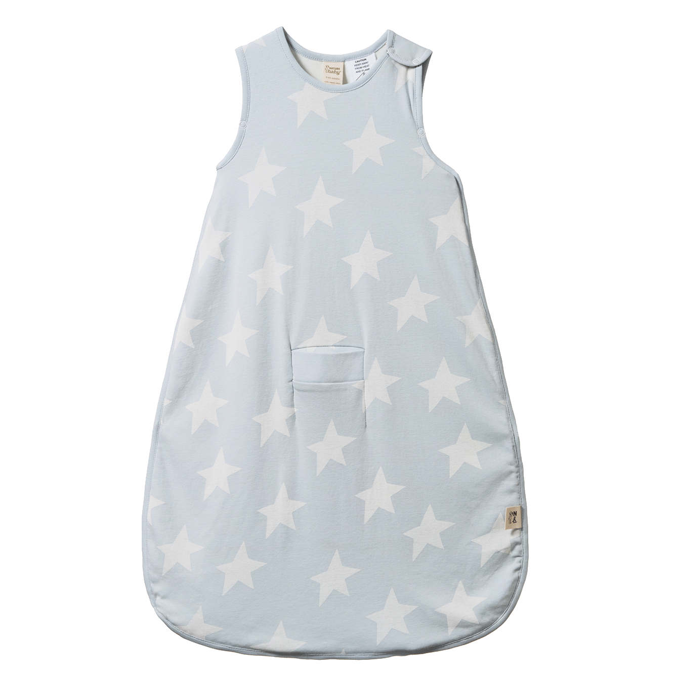 ORGANIC COTTON SLEEPING BAG | Magic Blue Print-Web-front