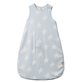 ORGANIC COTTON SLEEPING BAG | Magic Blue Print-Web-front