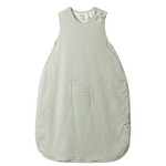 ORGANIC COTTON SLEEPING BAG | Nettle Pinstripe-Web-front