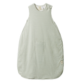 ORGANIC COTTON SLEEPING BAG | Nettle Pinstripe-Web-front