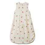ORGANIC COTTON SLEEPING BAG | Posey Blossom Rose Print-Web-front