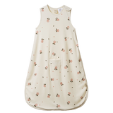 ORGANIC COTTON SLEEPING BAG | Posey Blossom Rose Print-Web-front