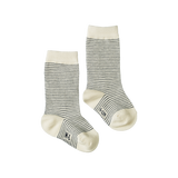 ORGANIC COTTON SOCKS | Navy Stripe-Web-front
