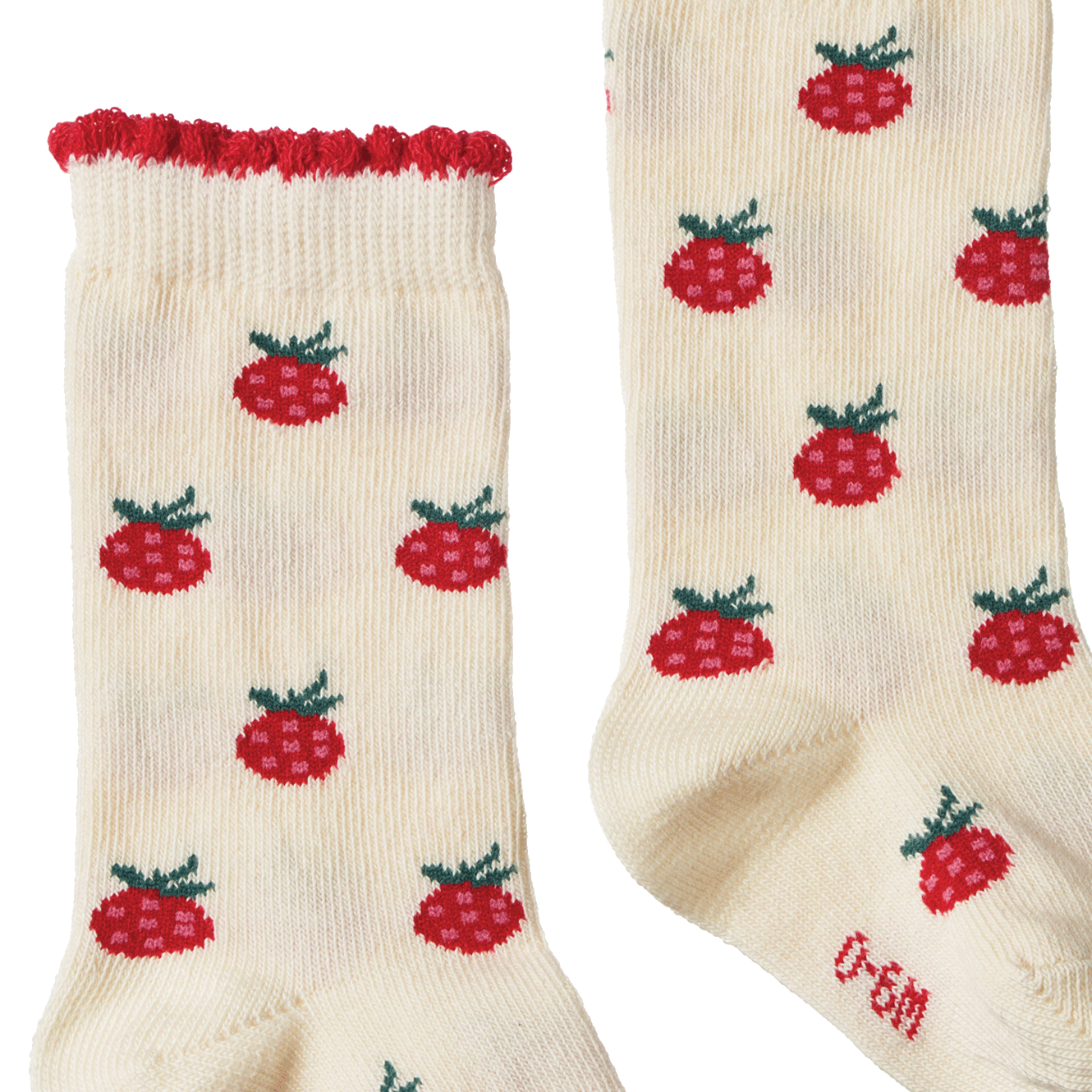 ORGANIC COTTON SOCKS | Raspberries-Extra Img - 1