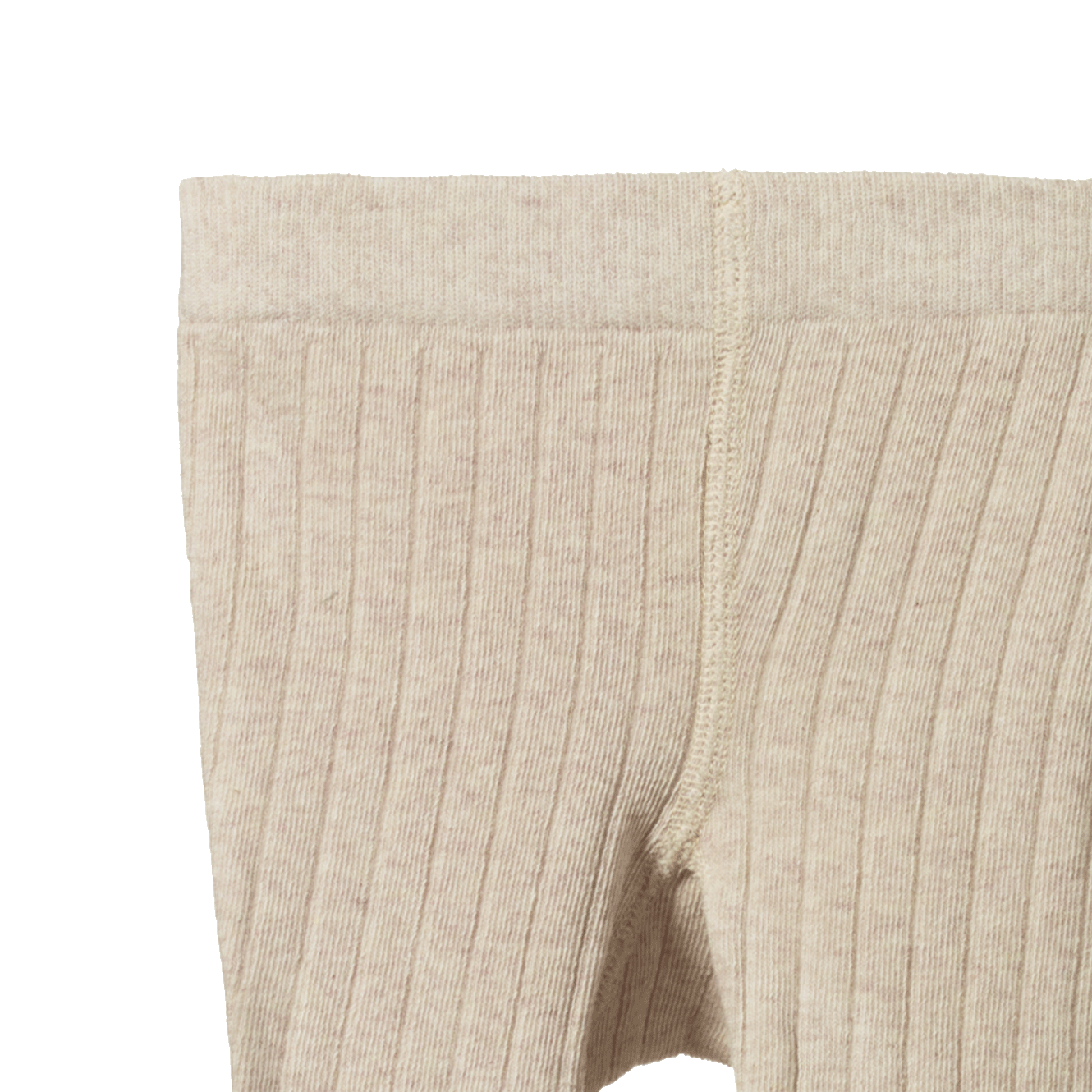ORGANIC COTTON TIGHTS | Oatmeal Marl-Extra Img - 1