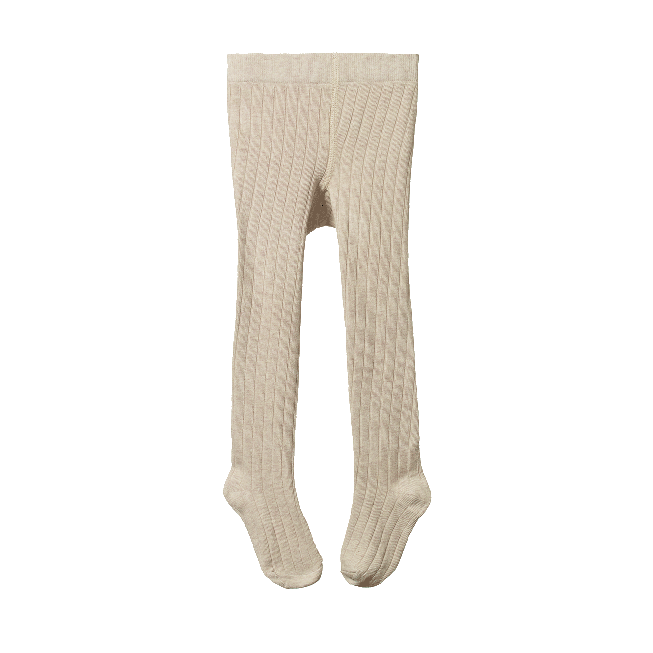 ORGANIC COTTON TIGHTS | Oatmeal Marl-Web-front