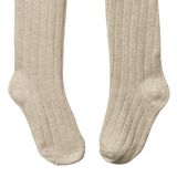 ORGANIC COTTON TIGHTS | Oatmeal Marl-Web-hover