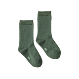 ORGANIC WOOL RIB SOCKS | Nettle-Web-front