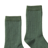 ORGANIC WOOL RIB SOCKS | Nettle-Web-hover