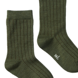 ORGANIC WOOL RIB SOCKS | Thyme-Web-hover