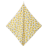 ORG COTTON HOODED TOWEL | Lemon Print Terry-Extra Img - 3