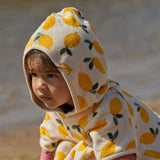 ORG COTTON PONCHO TOWEL | Lemon Print Terry-Web-hover