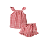PETAL SET GINGHAM | Red Check-Web-front