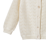 PIPER CARDIGAN | Natural Pointelle-Extra Img - 1