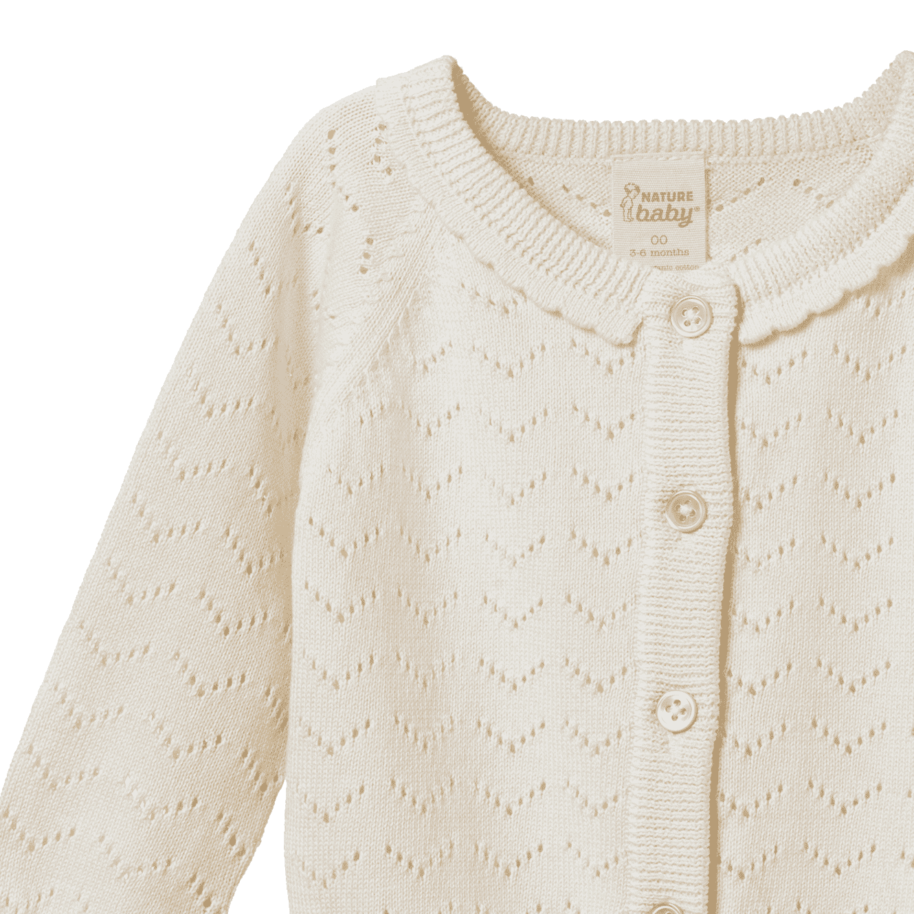 PIPER CARDIGAN | Natural Pointelle-Web-hover